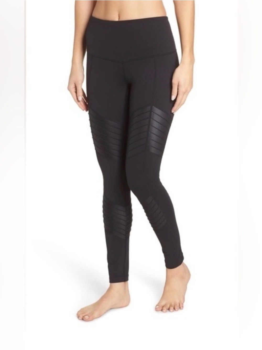 NWT Zella Moto Leggings Black High Waist (S)